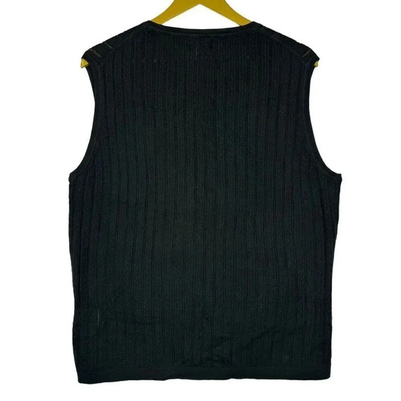 Foxcroft Women’s Size XXL Cable Knit Vest Top Green Supima Cotton Round Neck NWT - Picture 2 of 9